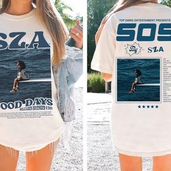 sza crewneck sweatshirt, saz good days shirt hoodie, vintage sza shirt, sza sos tour 2023 shirt, good days album shirt,