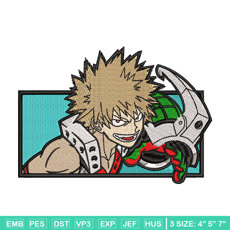 Bakugou embroidery design, My Hero Academia embroidery, Logo design, anime design, anime shirt, Digital download.jpg