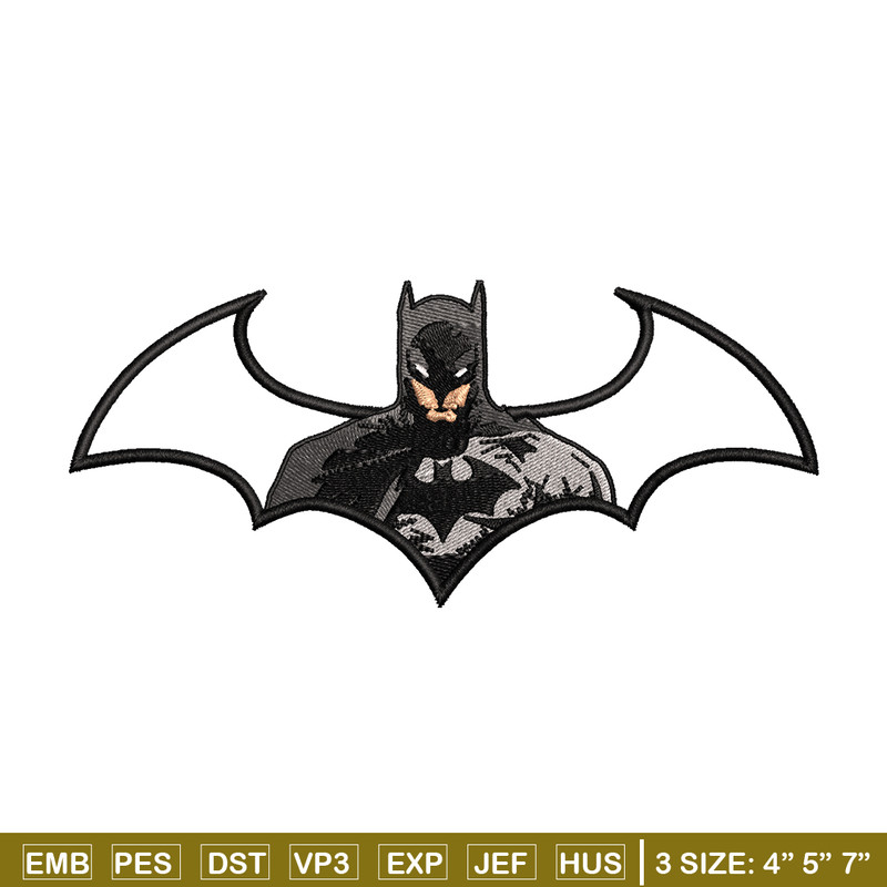 Batman logo embroidery design, Batman logo embroidery, embroidery file, movie design, movie shirt, Digital download.jpg