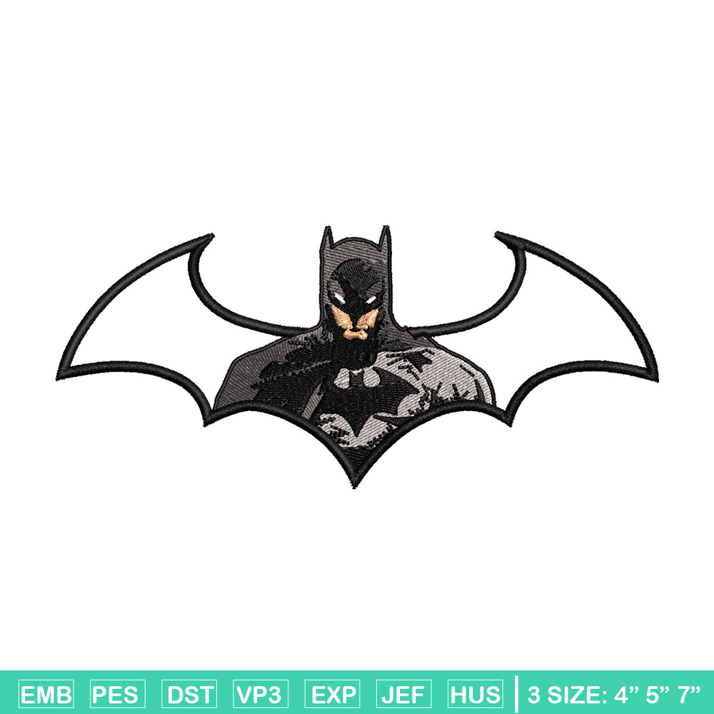 Batman logo embroidery design, Batman logo embroidery, embroidery file, movie design, movie shirt, Digital download.jpg