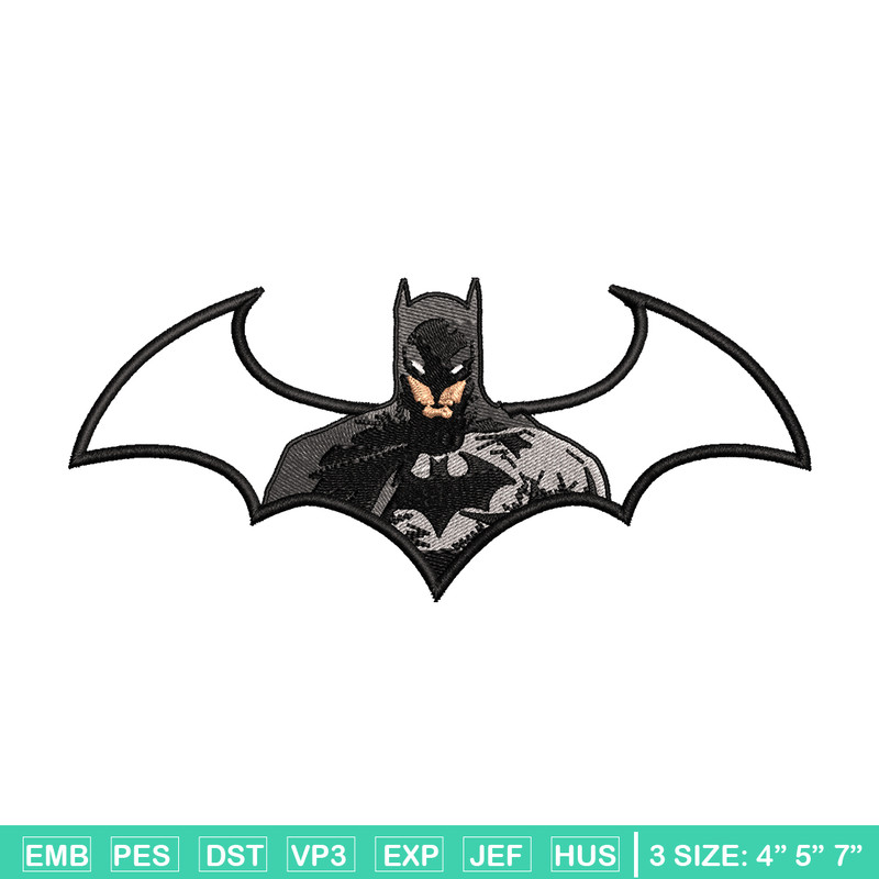 Batman logo embroidery design, Batman logo embroidery, embroidery file, movie design, movie shirt, Digital download.jpg
