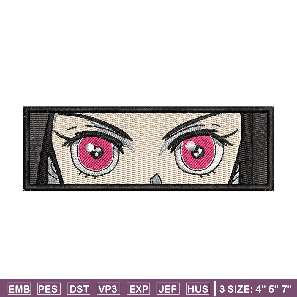 Nezuko eyes embroidery design, Neuzko embroidery, Anime design, Embroidery shirt, Embroidery file, Digital download.jpg