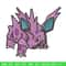 Nidorino embroidery design, Pokemon embroidery, Anime design, Embroidery shirt, Embroidery file, Digital download.jpg