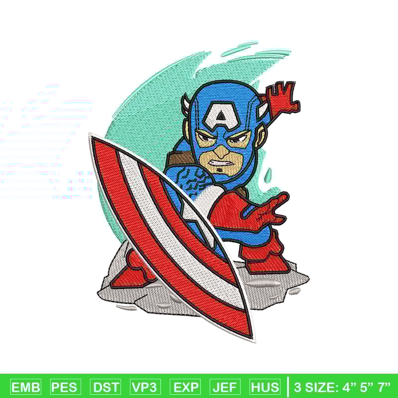 Caption chibi embroidery design, Caption chibi embroidery, logo design, logo shirt, Embroidery shirt, Instant download.jpg