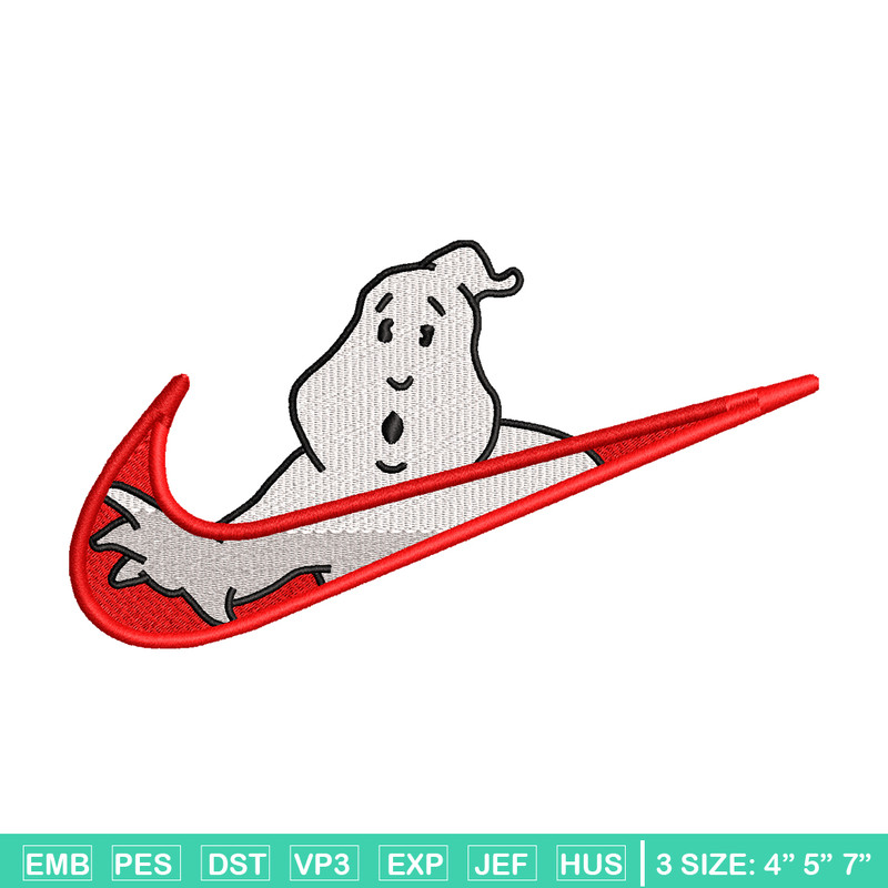Casafantasmas nike embroidery design, Ghostbusters embroidery, nike design, movie design, movie shirt, Digital download.jpg