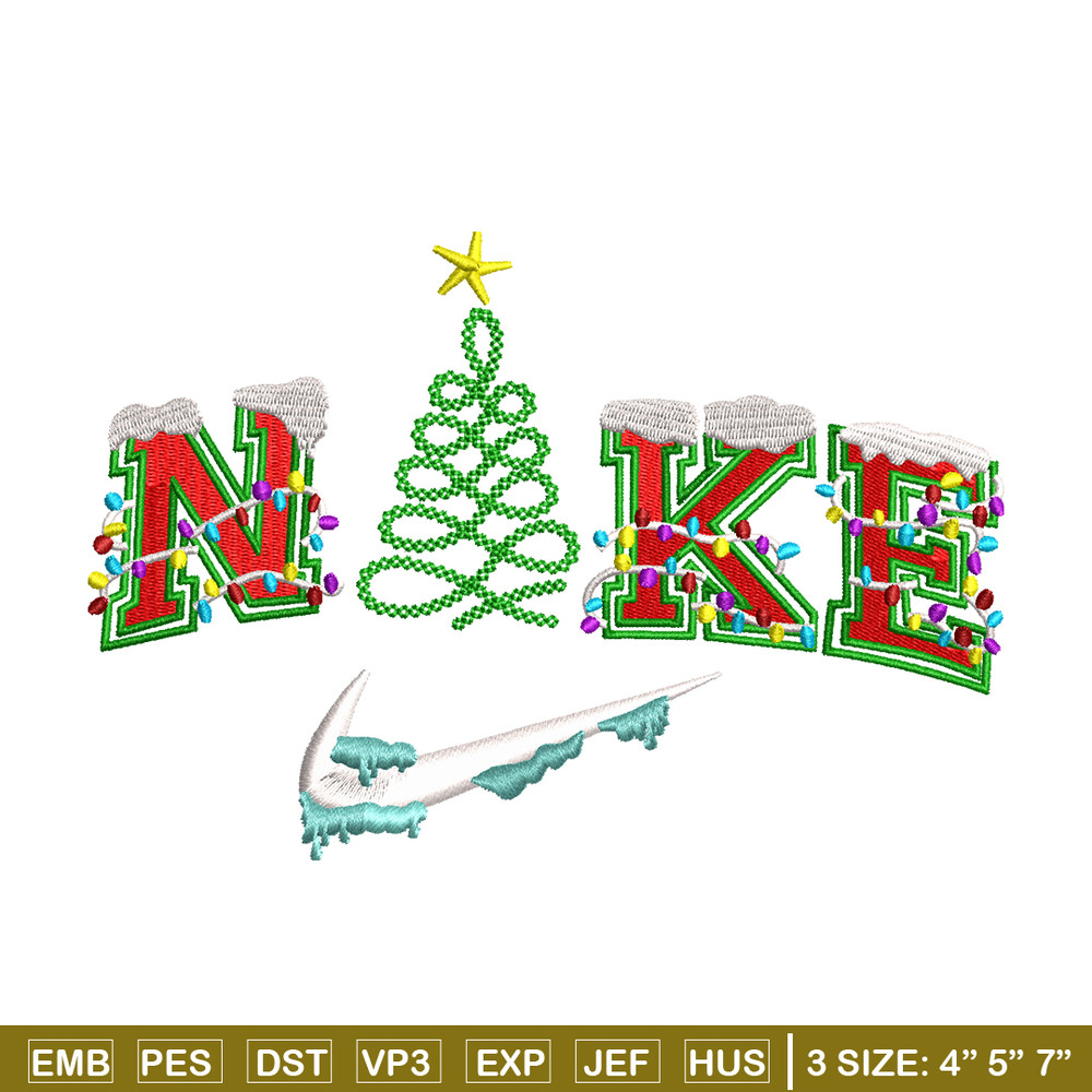 Christmas Nike logo embroidery design, logo embroidery, Nike design, Embroidery shirt, logo shirt, Instant download.jpg