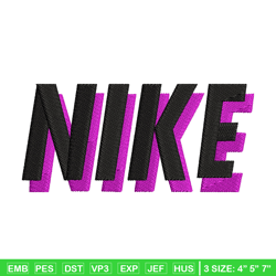 Nike black pink embroidery design, Nike embroidery, Nike design,Embroidery file,Embroidery shirt,Digital download