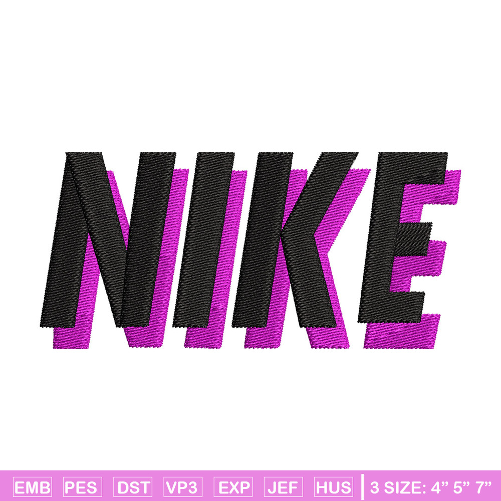 Nike black pink embroidery design, Nike embroidery, Nike design,Embroidery file,Embroidery shirt,Digital download.jpg
