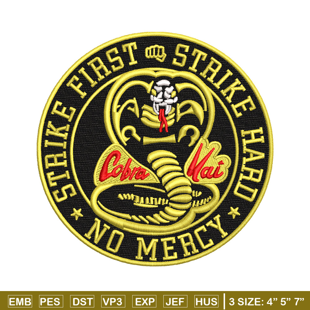 Cobra Kai Logo embroidery design, Cobra Kai embroidery, logo design, Embroidery shirt, logo shirt, Instant download.jpg