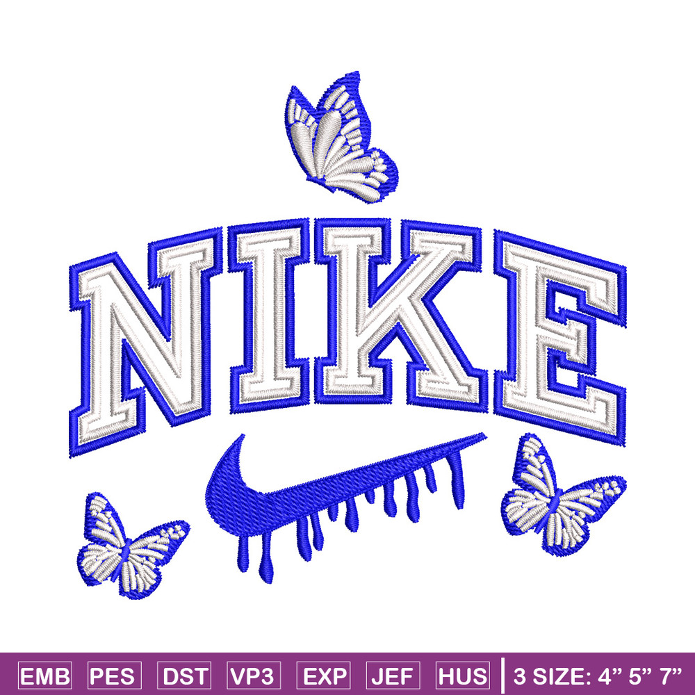 Nike butterfly embroidery design, Butterfly embroidery, Nike design,Embroidery file,Embroidery shirt,Digital download.jpg