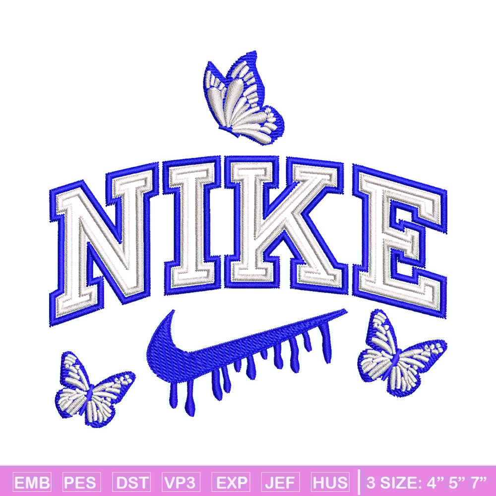 Nike butterfly embroidery design, Butterfly embroidery, Nike design,Embroidery file,Embroidery shirt,Digital download.jpg