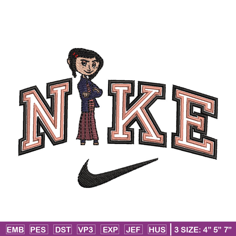 Nike china girl embroidery design, Girl embroidery, Nike design, Embroidery shirt, Embroidery file,Digital download.jpg