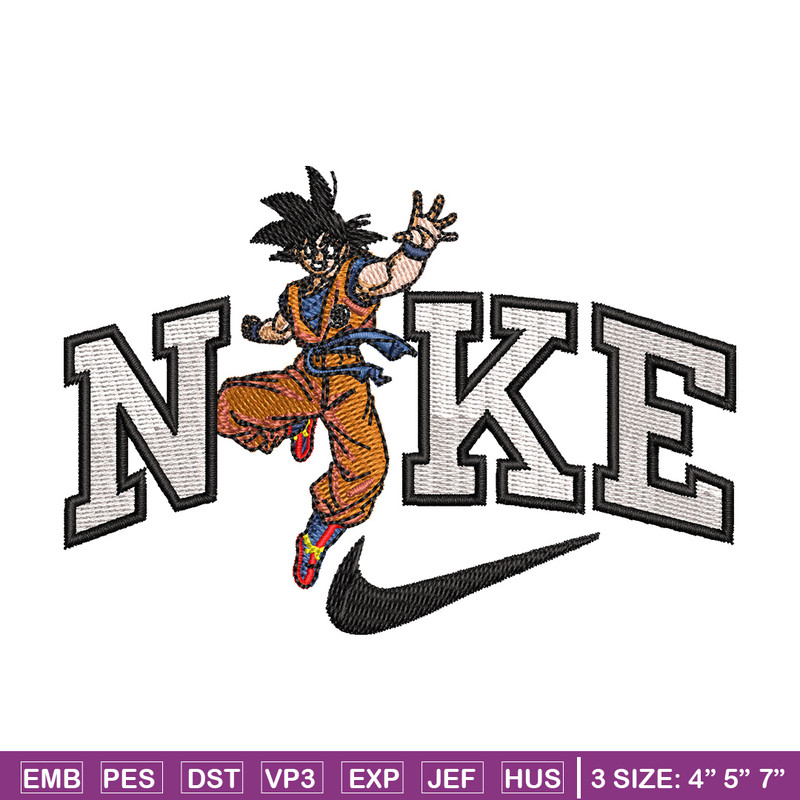 Nike goku man embroidery design, Nike embroidery, Anime design, Embroidery shirt, Embroidery file, Digital download.jpg