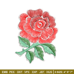 flower rose embroidery design, flower rose logo embroidery, logo design, embroidery shirt, logo shirt, instant download