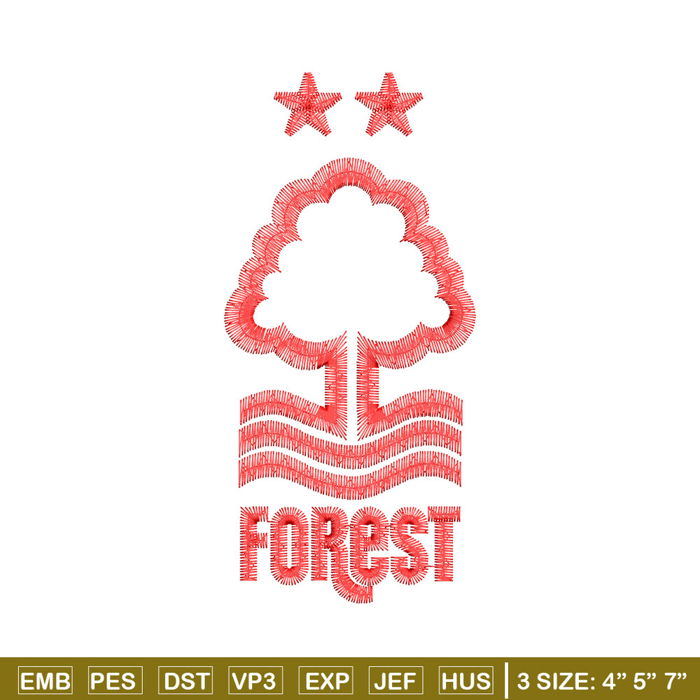 Forest logo embroidery design, Forest logo embroidery, logo design, Embroidery file, tree shirt, Instant download..jpg