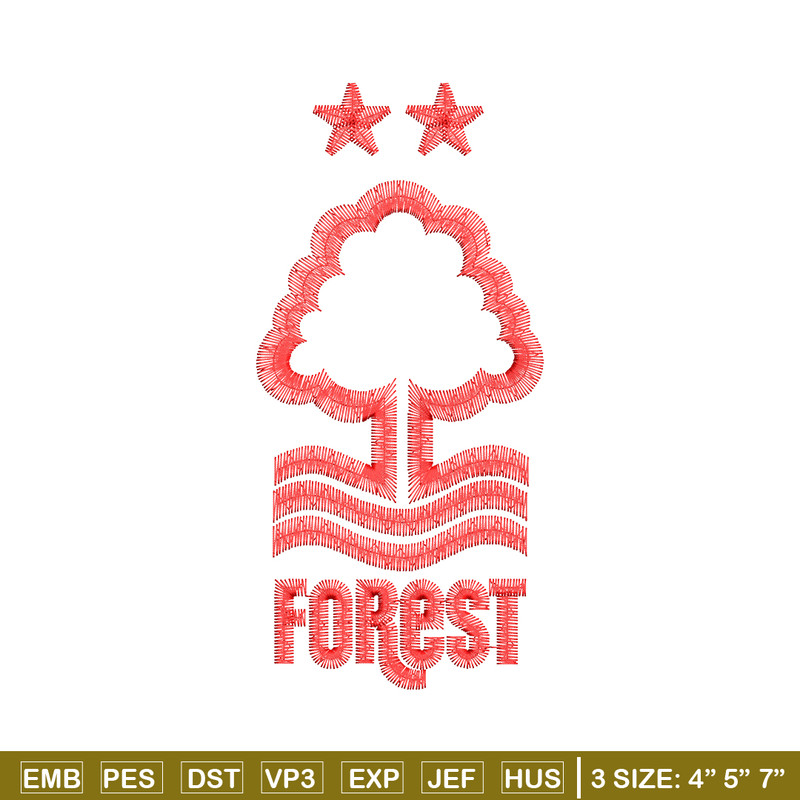 Forest logo embroidery design, Forest logo embroidery, logo design, Embroidery file, tree shirt, Instant download..jpg