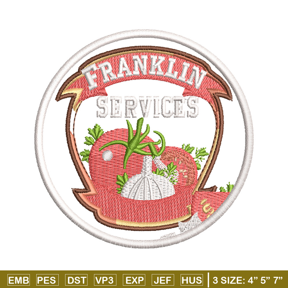 Franklin Services Logo embroidery design, Franklin Services embroidery, Embroidery file, logo design, Instant download..jpg