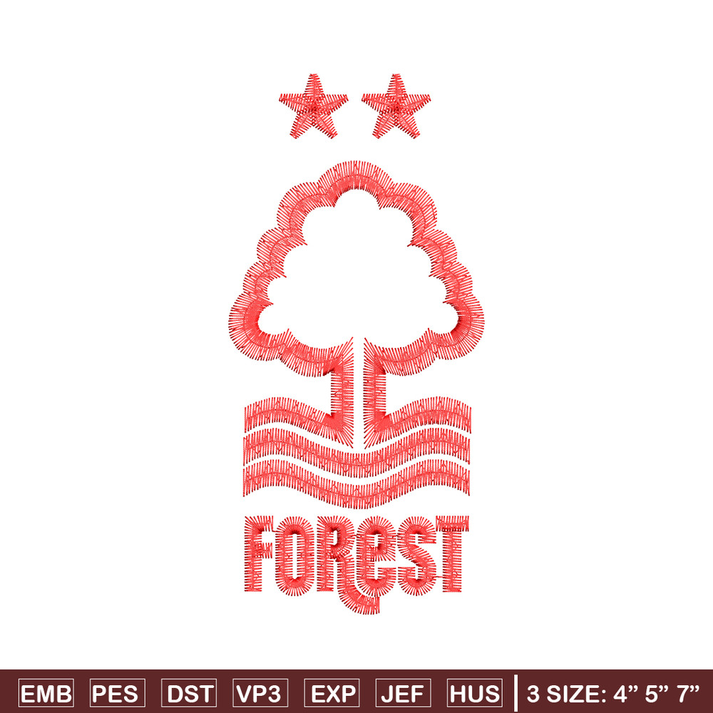 Forest logo embroidery design, Forest logo embroidery, logo design, Embroidery file, tree shirt, Instant download..jpg
