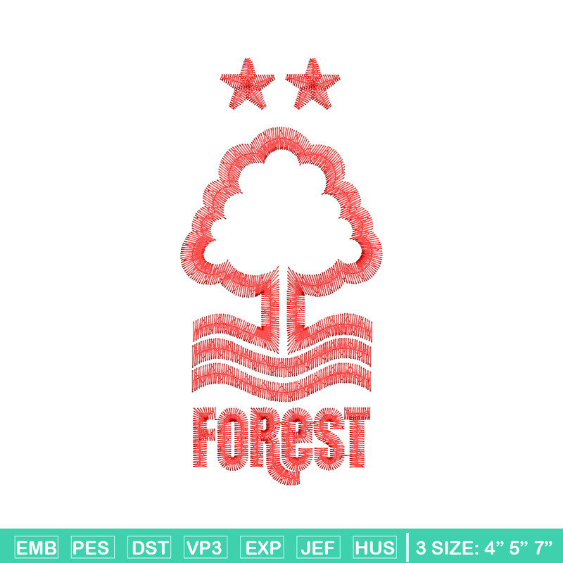 Forest logo embroidery design, Forest logo embroidery, logo design, Embroidery file, tree shirt, Instant download..jpg