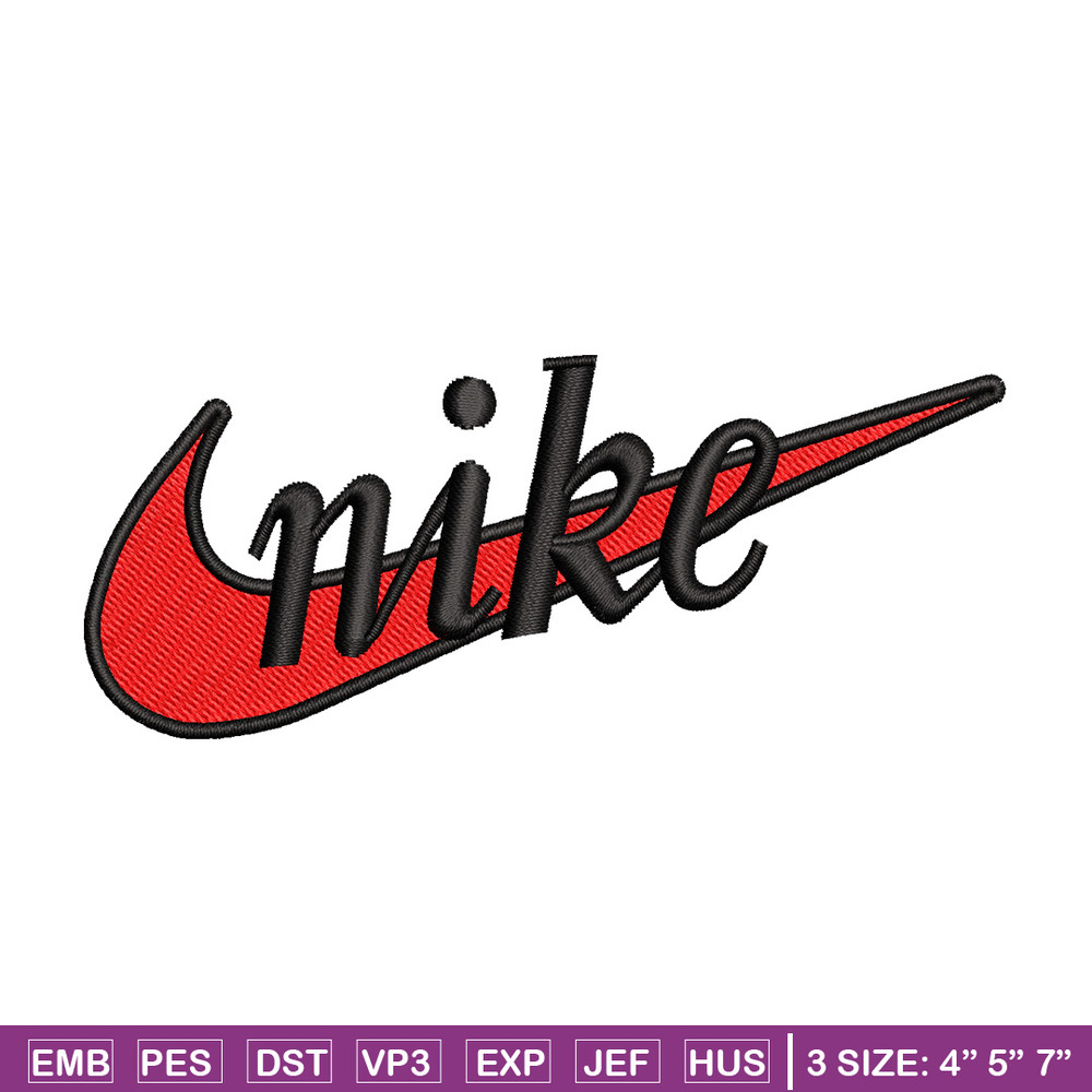 Nike red logo embroidery design, Nike embroidery, Nike design, Embroidery file,Embroidery shirt, Digital download.jpg