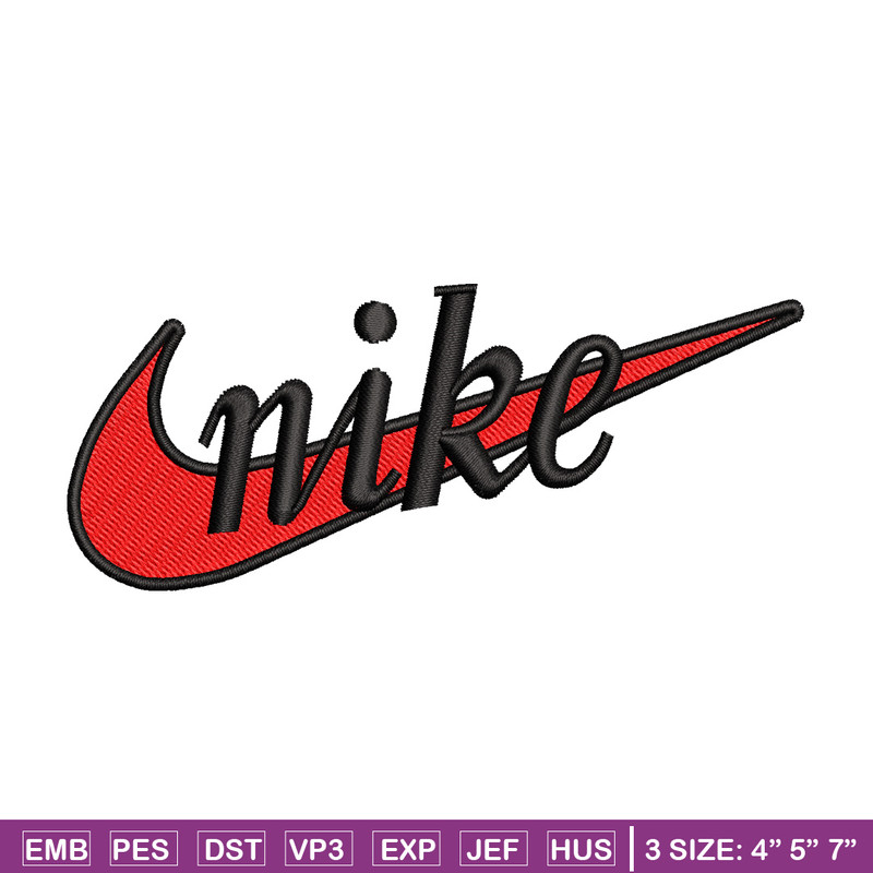 Nike red logo embroidery design, Nike embroidery, Nike design, Embroidery file,Embroidery shirt, Digital download.jpg
