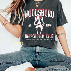 vintage halloween scream comfort colors shirt, halloween shirt, ghostface shirts, horror movie tee, woodsboro horror clu