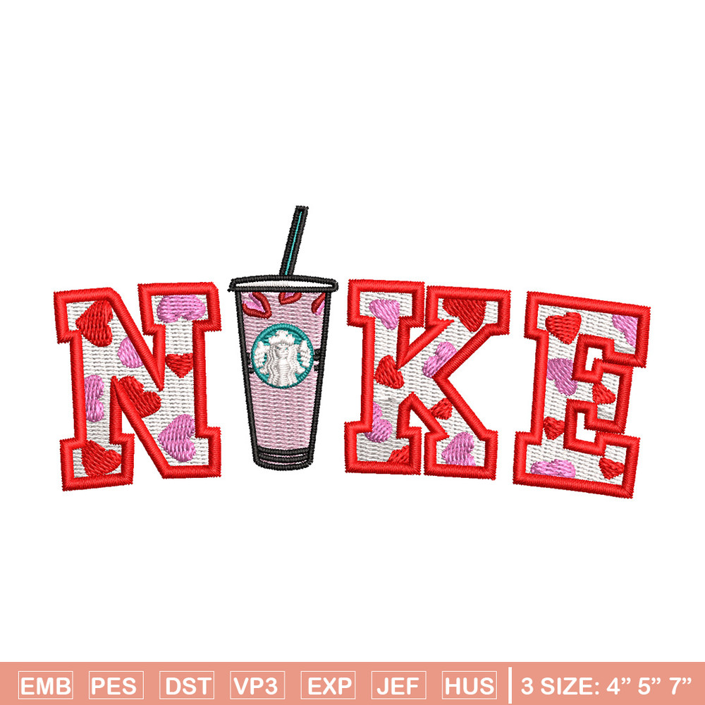 Nike starbuck embroidery design, Starbuck embroidery, Nike design, Embroidery shirt, Embroidery file,Digital download.jpg