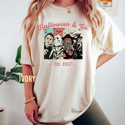 horror movie halloween comfort colors shirt, halloween & co est 1957 shirt, character movie t-shirt, horror movies chara