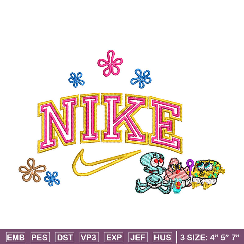 Nike spongebob embroidery design, Spongebob embroidery, Nike design, Embroidery shirt, Embroidery file, Digital download.jpg