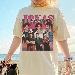 jonas brothers concert tee, five albums one night tour shirt jonas retro 90's shirt, jonas brothers bootleg shirt