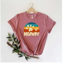 Meowdy  Shirt, Cat Paw Tee, Retro Cat, Funny Cat Cowboy Cat Vintage T-Shirt, Cowboy Cat Shirt, Cat Shirt, Cat Lover Shir