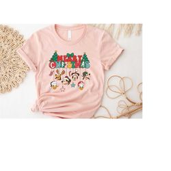 disney mickey and friends christmas shirt, mickey's very merry christmas party 2022, disneyland holiday vacation unisex