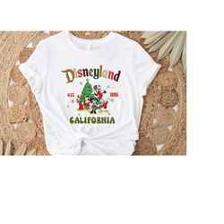 retro mickey and friends disneyland est 1955 t-shirt, disneyland shirt, 2022 family vacation shirt, magic kingdom, minni