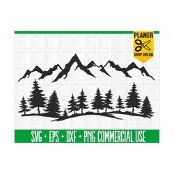 mountain forest svg,mountain svg, pine trees svg, camping svg, pacific northwest cut files,outdoors svg, outdoors cricut