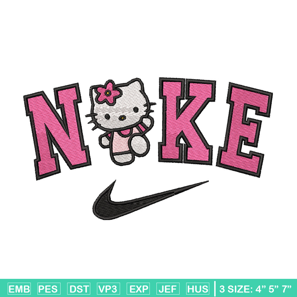 Hello Kitty Nike embroidery design, Hello Kitty embroidery, nike design, logo design, logo shirt, Digital download.jpg