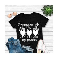 funny st. patricks day svg, st patricks day shirt, kids st. patricks svg, gnomes gnomies, shamrockin svg file for cricut