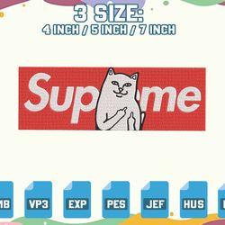 brand cat supreme sweatshirt embroidered – hoodie embroidered, embroidery design, embroidery pattern, embroidery designs