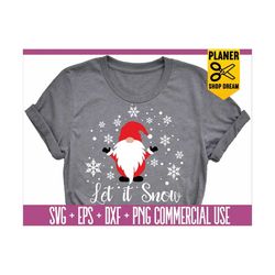 let it snow svg,christmas svg, gnome svg,winter gnome svg, christmas gnome svg,gnome shirt,winter shirt,gnome png