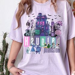 comfort colors vintage the haunted mansion shirt, haunted mansion shirt, halloween shirt, halloween party shirt, welcome