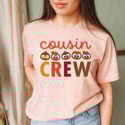 cousin crew shirt, happy thanksgiving shirt, thanksgiving cousin, funny thanksgiving gift, fall tee, turkey day, autumn