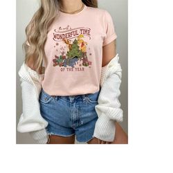 winnie the pooh christmas tree shirt, the most wonderful time of the year winnie the pooh christmas lights shirt, pooh s