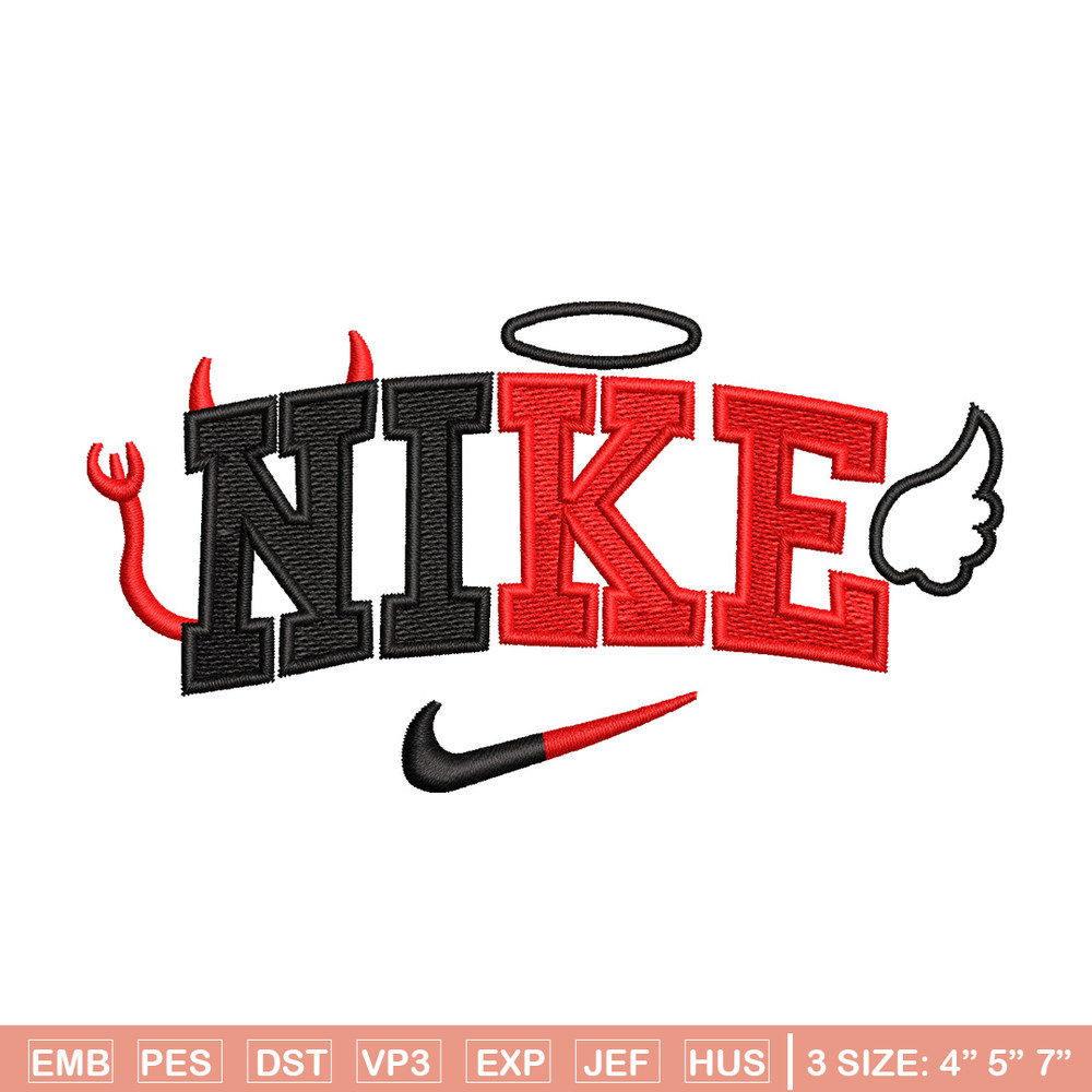Nike x evil embroidery design, Evil embroidery, Nike design, Embroidery shirt, Embroidery file, Digital download.jpg