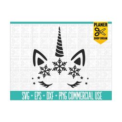 christmas unicorn svg, snowflake unicorn svg, santa svg, funny svg, kids snowman, girl christmas shirt svg file for cric