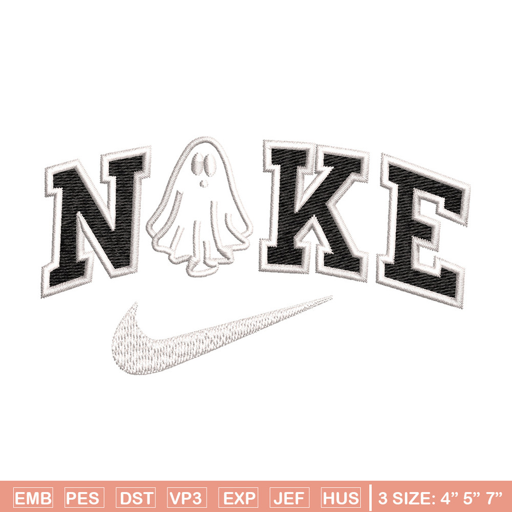 Nike x ghost embroidery design, Ghost embroidery, Nike design, Embroidery shirt, Embroidery file,Digital download.jpg