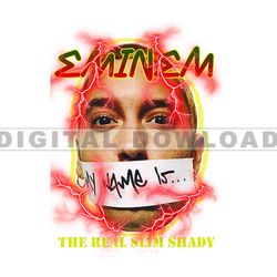 eminem svg, slim shady png, tshirt design bundle, rapper svg, hiphop svg, png, dxf cricut silhouette cut file 10