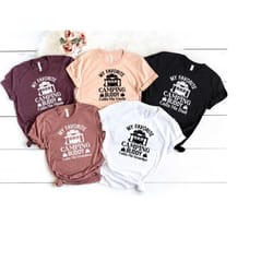 my favorite camping buddy calls me shirt, camp lover shirt, family camper, matching shirt, camping buddy dad, aunt, hiki