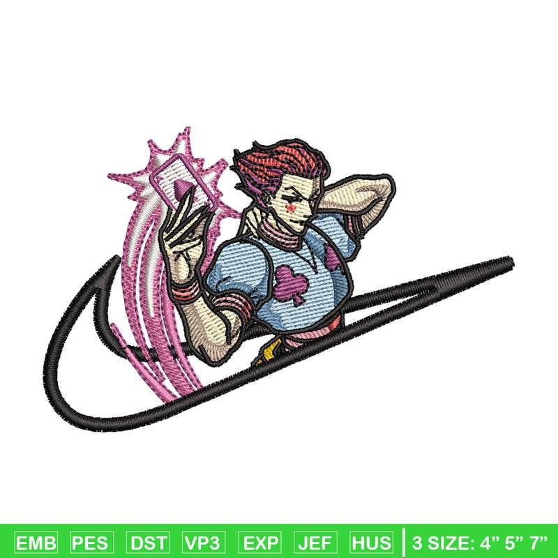 Nike x hisoka embroidery design, Hxh embroidery, Nike design, Embroidery shirt, Embroidery file, Digital download.jpg