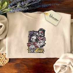 anime inspired embroidered sweatshirt | anime embroidered sweatshirt, instant download, embroidery machine files