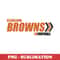 Cleveland Browns Football - Team Pride Sublimation Download - Show Off your Browns Fandom with this High-Quality PNG File