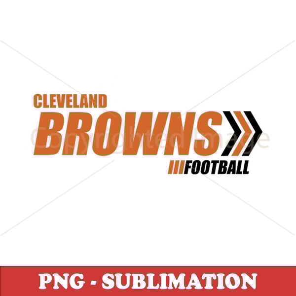 Cleveland Browns Football - Team Pride Sublimation Download - Show Off your Browns Fandom with this High-Quality PNG File
